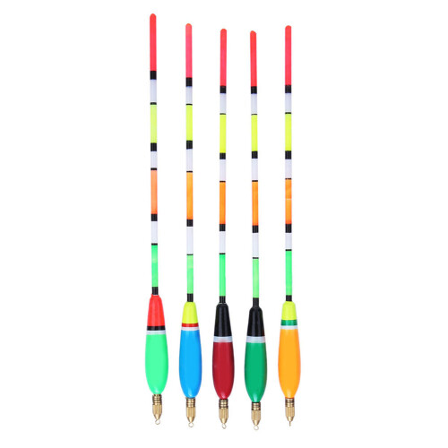 5 Stück Balsaholz Angelfloß-Set 3+2g Bunter Indikator 1
