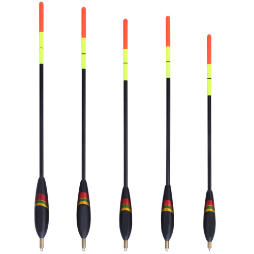 5 Stück Balsaholzfischereiboje Set, Verschiedene Modelle & Gewichte 1