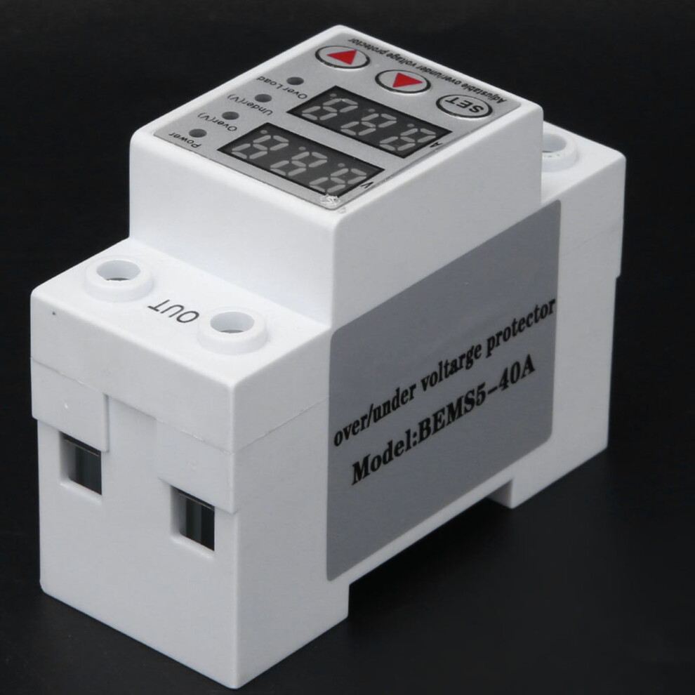 Berm @ Bems5-40A 230V 40A Intelligent Digital Over Voltage Overcurrent Protector 4901323876227