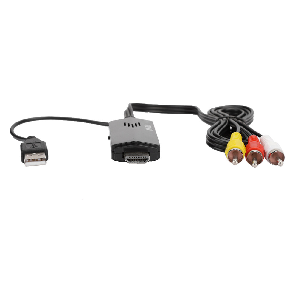 Hd To Av For Rca Converter Cable 480 I 576 I Male To Male Video Converter Cable For Tv Vhs Vcr Black 4671323876311