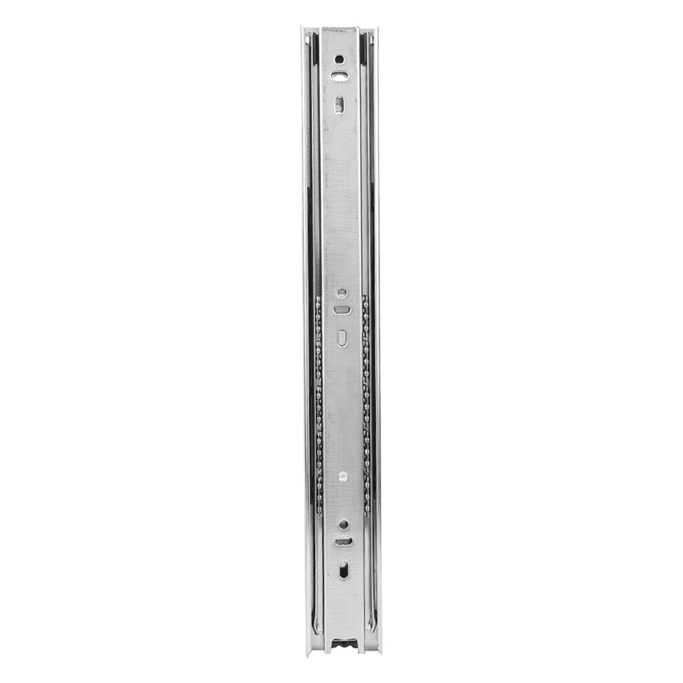 2 Pcs Drawer Slide 12In 3 Sections Ball Bearing Flexible Cabinet Drawer Sliding Railwhite 5071323876875