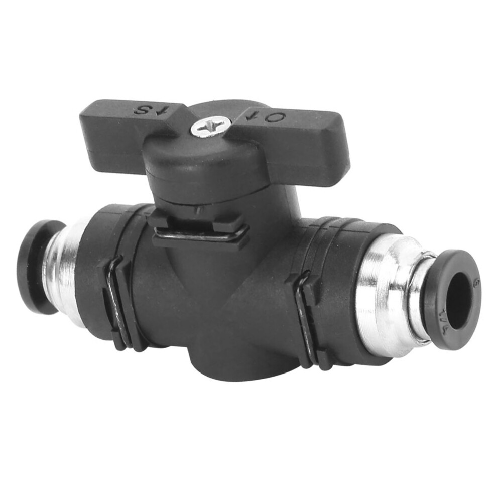 Black Pneumatic Connector Manual Regulating Valve Double Sided Quick Connecting Tool(Buc-06 ) 8301323877525
