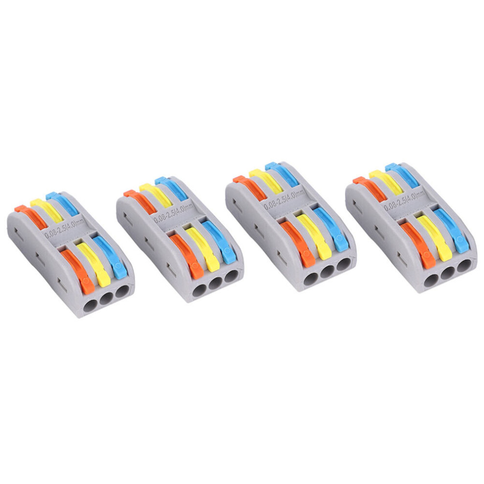 50Pcs 11~28Awg Pct-2-3 Conductor Terminal Block Electric Cable Wire Quick Wiring Connector 9361323878327