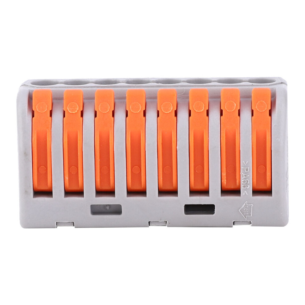50 Pcs Wiring Conductor Pct-218 Quick Wiring Connector Terminal Block 1 In 7 Outorange 9451323878837