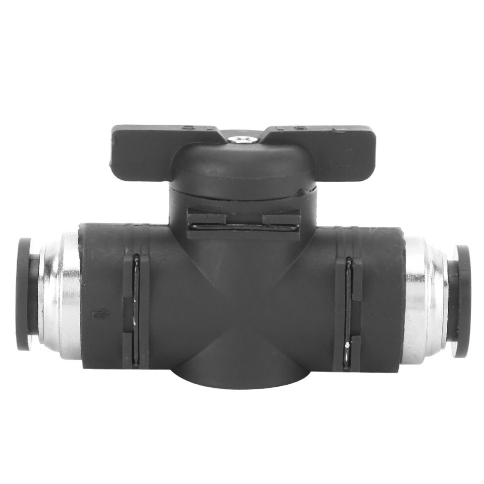 Black Pneumatic Connector Manual Regulating Valve Double Sided Quick Connecting Tool(Buc-12 ) 8251323877547