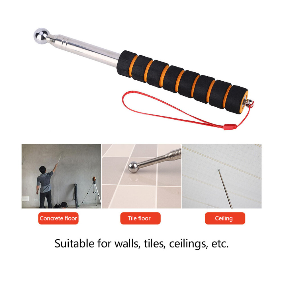 Shockproof Empty Drum Hammer With Sponge Handle Portable Tile Inspection Tool 130Cm 9411323879739