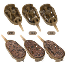 3pcs Fishing Feeder Mould Quick Release Moulds Carp Fishing Bait Holder Tool