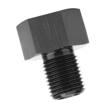 1/8 Zoll NPT Weiblich auf M10x1,0 Schwarzer Aluminium-Öldruck-Adapter