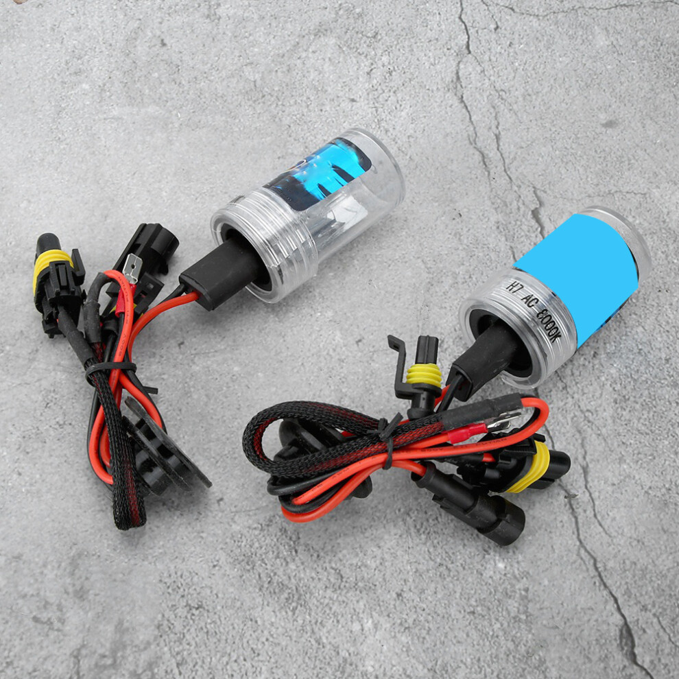Xenon Headlight Kit Ultra Thin Ballast Car H7 8000K 12V 55W Silver 8471323881393