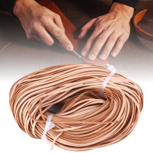Flacher Lederkabel 3 mm x 1 mm, 100 m DIY Geflochtenes Lederhandwerk