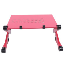 Aluminiumlegierung Faltbarer Laptop-Ständer Rose Rot 42x26cm