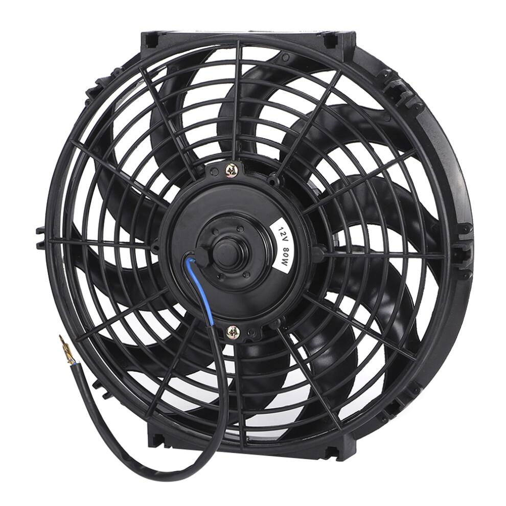 12In Universal Slim Radiator Cooling Fan Thermo 12V With Mounting Kit 4351323884263