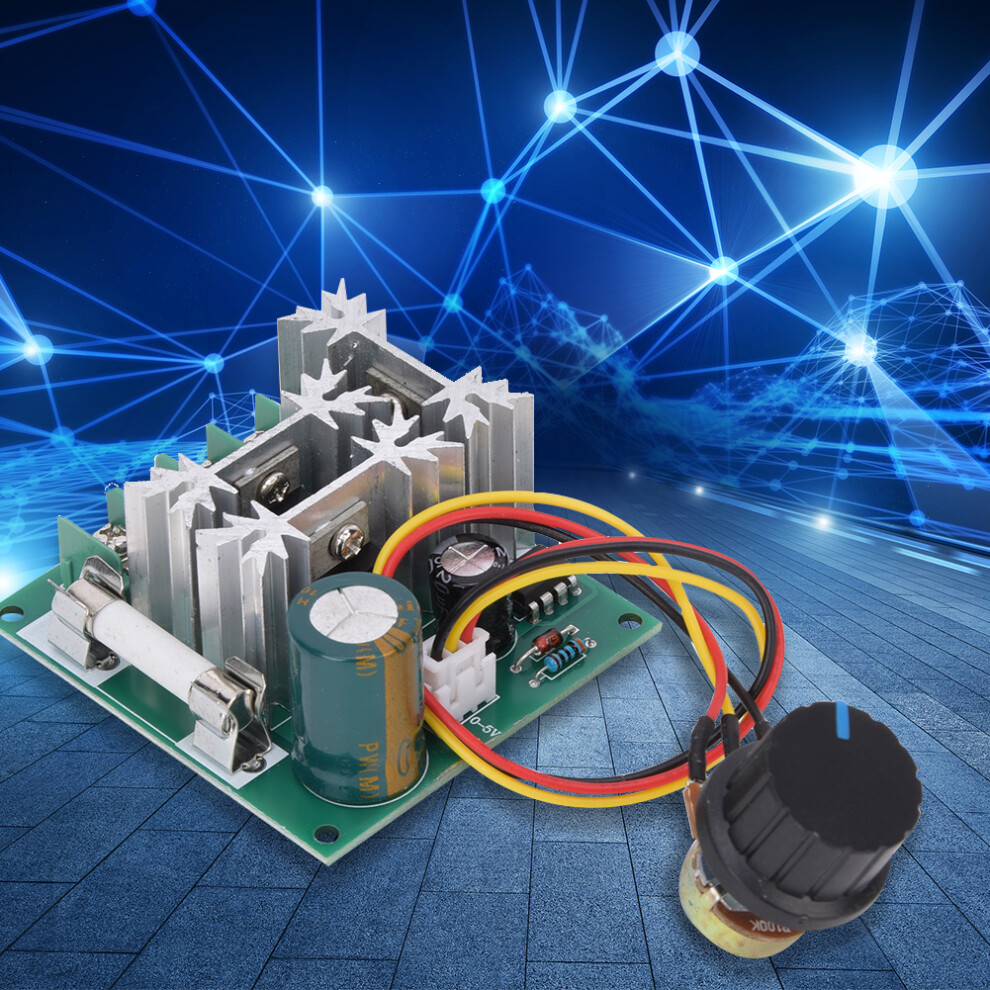 Motor Speed Controller Dc6~90V 0.01~1000W Pwm Speed Regulation Switch With Fuse 7901323884731