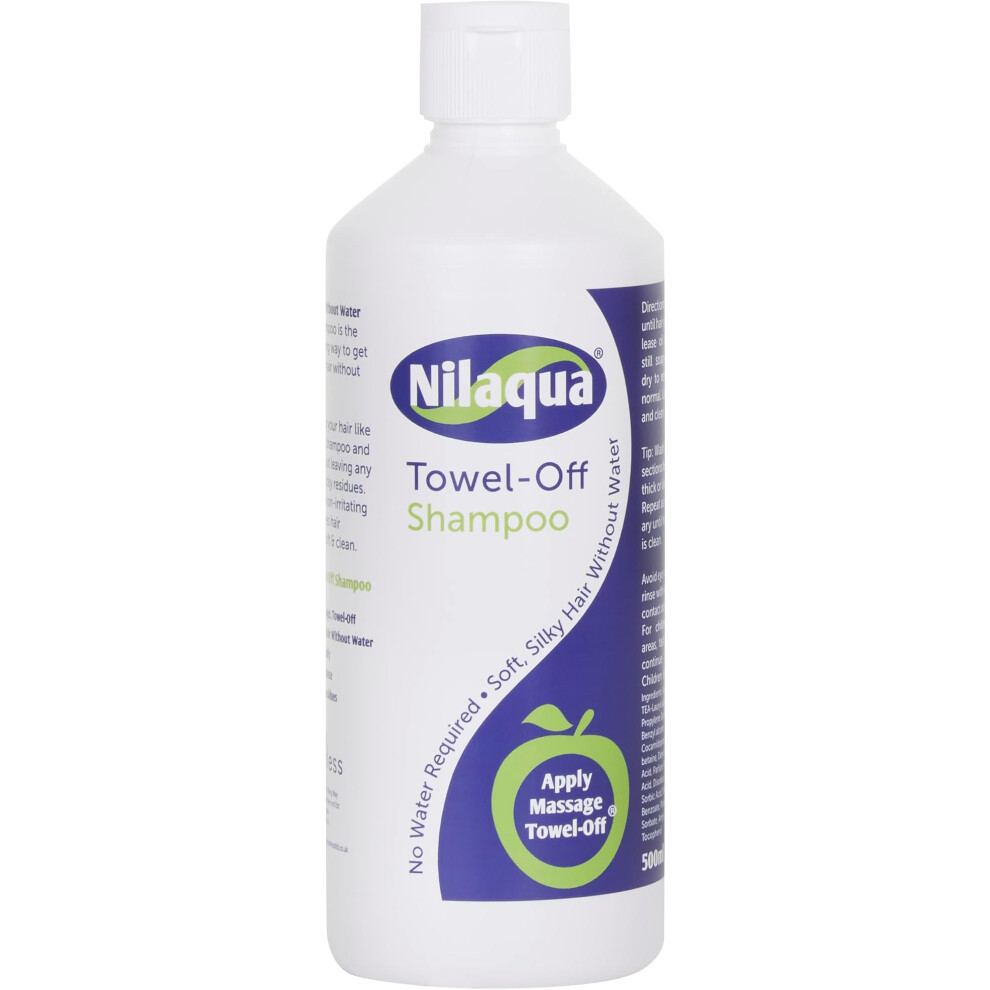 Nilaqua Rinse Free Shampoo - Towel Off Shampoo Requires No Water 500Ml