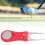 304 Edelstahl Golf Divot-Tool mit ABS-Griff, 11x3,2cm, Rot 7