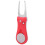 304 Edelstahl Golf Divot-Tool mit ABS-Griff, 11x3,2cm, Rot 4