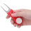 304 Edelstahl Golf Divot-Tool mit ABS-Griff, 11x3,2cm, Rot 9