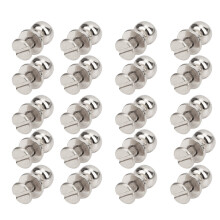 20PCS 9 x 8mm DIY Copper Rivets Round Head Nipple Nail Bag Shoes Accessories for LeatherSilver 9 x 8mm