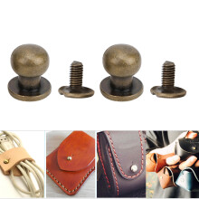 20PCS 9 x 8mm DIY Copper Rivets Round Head Nipple Nail Bag Shoes Accessories for LeatherBronze 9 x 8mm