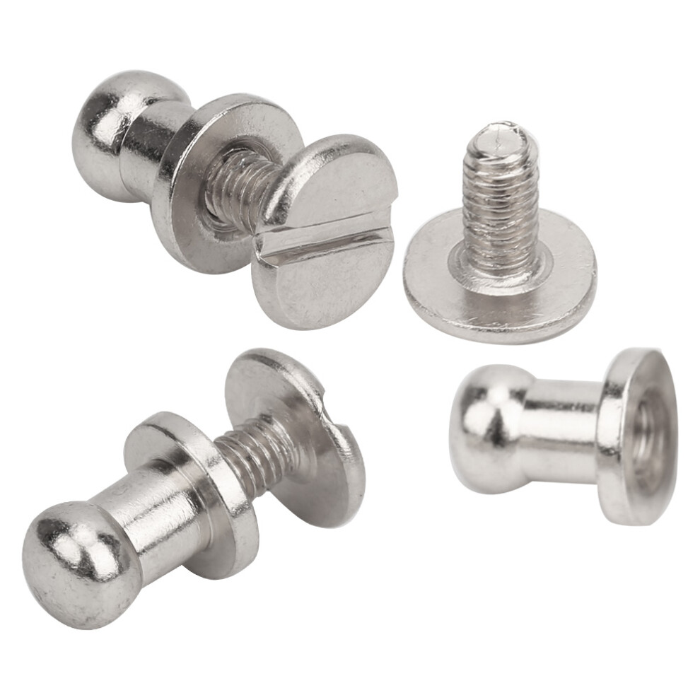20 Sets Screw Nail Rivet Copper Round Head Stud Spot Screwback For Bracelet Bag Clothes Shoes Belt Decorationsilver 5081323888112