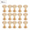 50 Set 8mm Pure Copper Flat Head Rivets Leather Strap Screws Kit for Notebook BindingGold 2