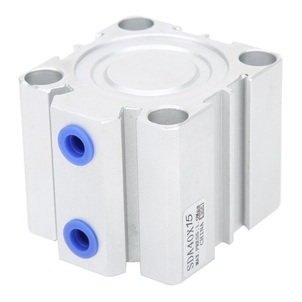 Sda40 Thin Air Cylinder Aluminum Alloy Double Action Pneumatic Components 10/15/20Mmsda40x15 4011323893008