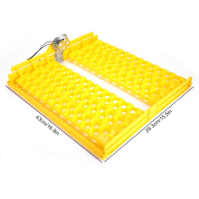 132 Stück Eierbrüter Drehtable 43x39,3cm Gelb für Vogelbrut