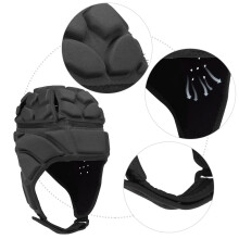 Professional Football Baseball Sports Helmet Rugby Goalie Roller Hat Head Guard ProtectorBlack S
