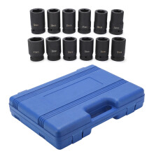 12pcs 1 Inch Durable Drive Deep Impact Socket Set 24-41mm