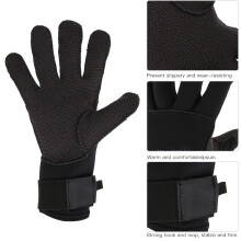 3mm Schwarze Neoprenseetauchhandschuhe – Kratzfest, Verschleißfest, M/L