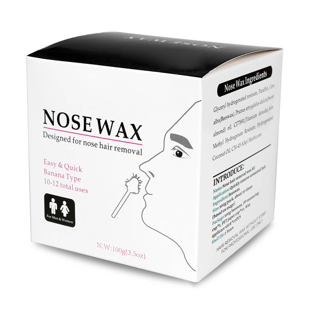Nose Hair Removal Nose Wax Applicators Wax Beans Kit Safe for Men & Women