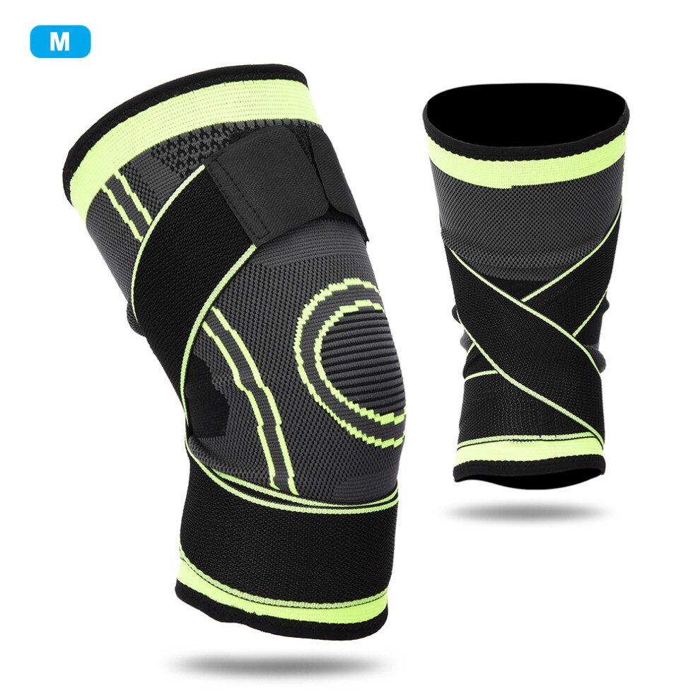 Outdoor Exercise Protection Breathable Warm Winter Knee Pads Sports Training Elastic Kneepadgreen M 4311323894211