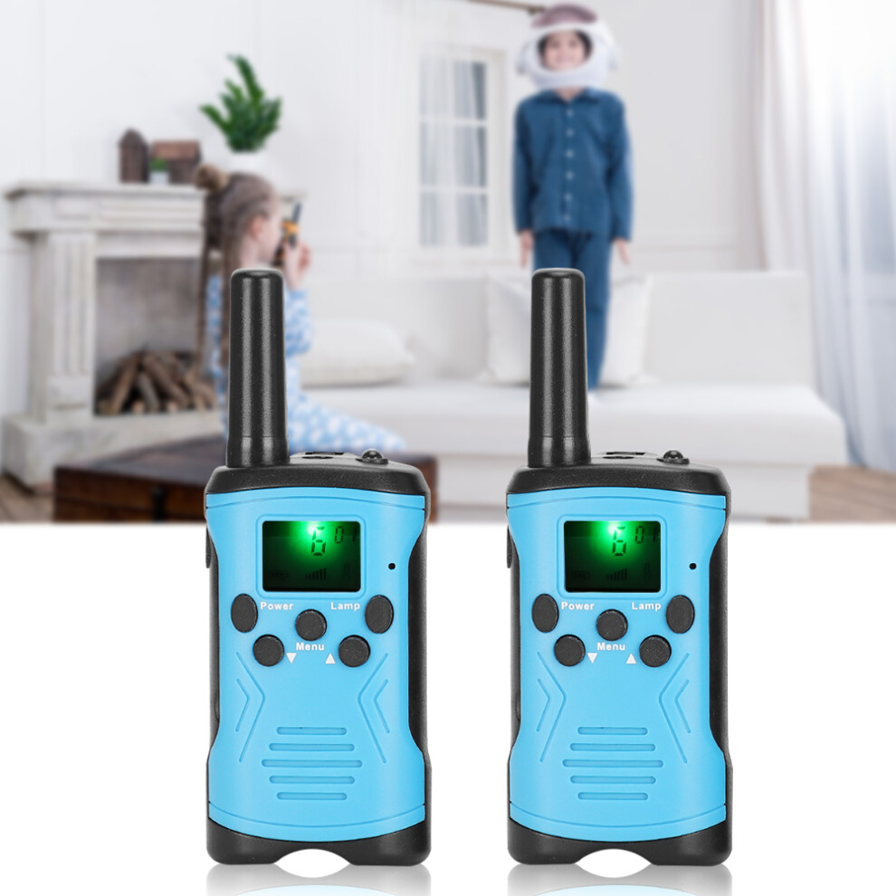 T50 2 Pcs Children's Walkie Talkie Outdoor Interphone Walky Talky Toy 3Km( ) Blue 4631323896153