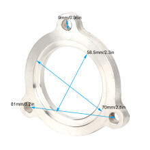 3er Stahl-Ablass-Dichtungsflansch für 850/S70 Td04 Turbolader