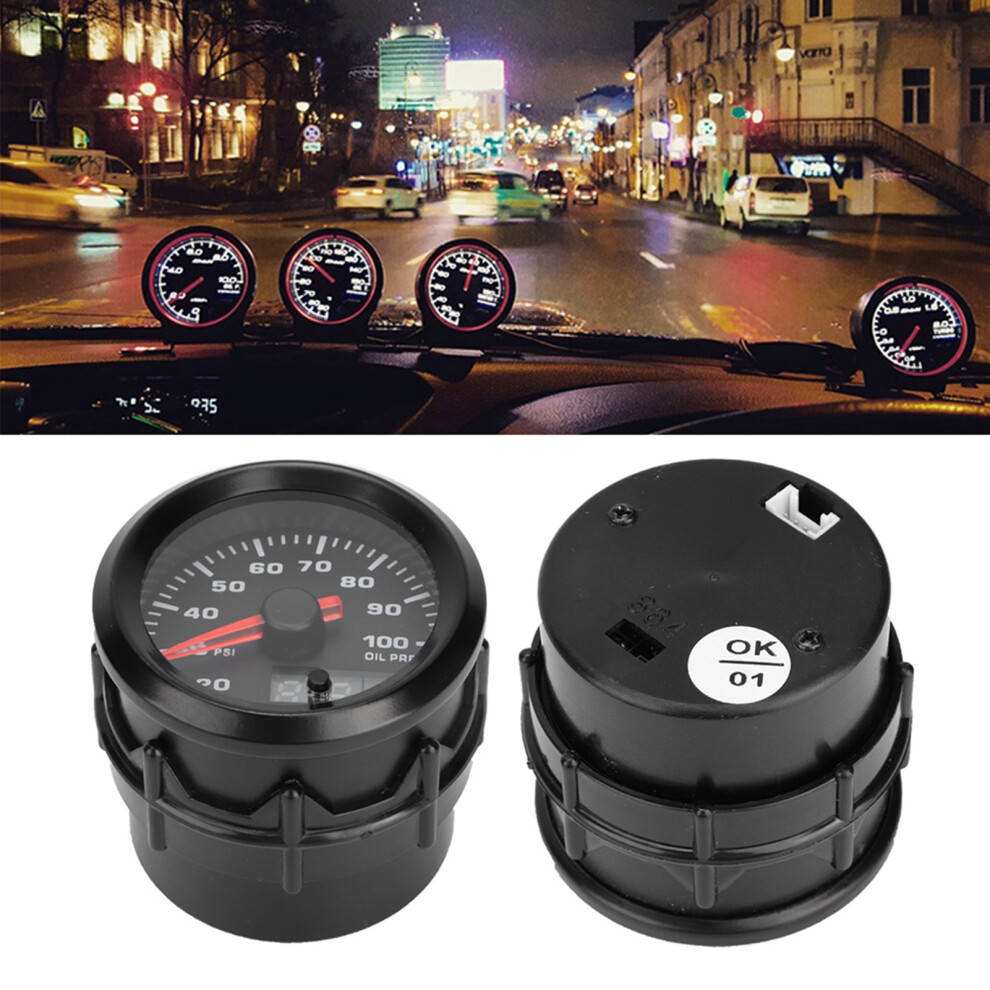 2In 52Mm Oil Pressure Gauge Meter Pointer Digital Display With Stepper Motor 7651323897896
