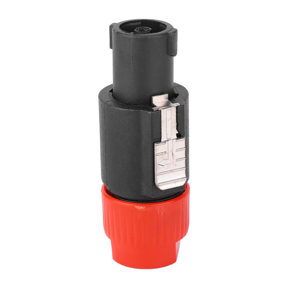 10Pcs C Nl4fc Audio Speaker Connector Waterproof 4 Pin Speakon Plug Cable Connector( ) Red 4621323904569