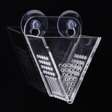 Multifunction Aquarium Acrylic Red Worm Brine Shrimp Feeder Fish Feeding Cup with Suckers