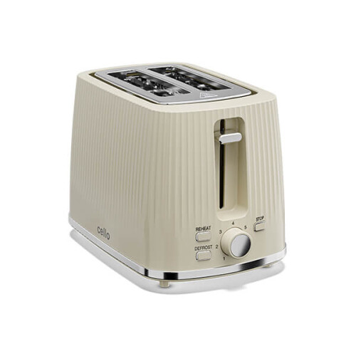 Cello Cello Aria Vanilla Cream 2 Slot Toaster & Kettle 1
