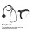 Professional Single Head Stethoscope Aluminium Alloy Heart Lung Detection EchoscopeBlack 7