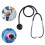 Professional Single Head Stethoscope Aluminium Alloy Heart Lung Detection EchoscopeBlack 5