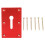 Woodworking Table Fixture Locking Pliers Mounted Plate Fixing ToolRed 2