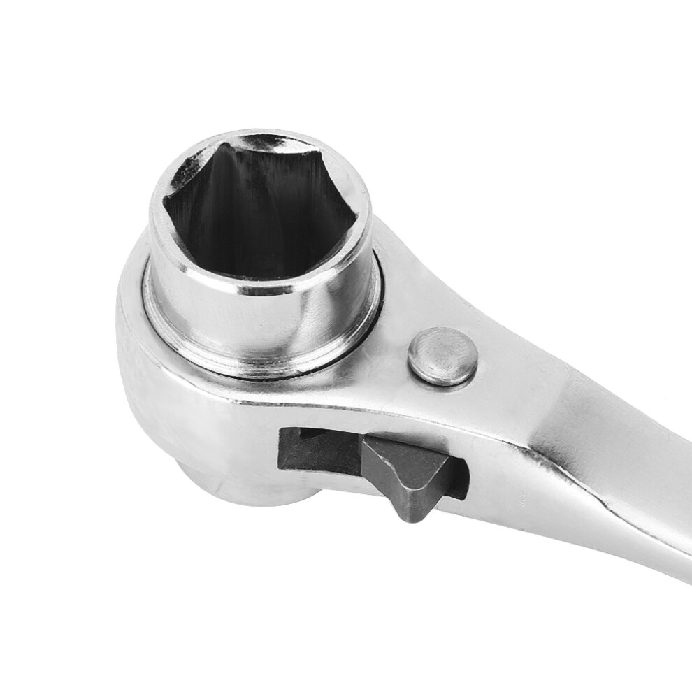 2 Way Ratchet Wrench Multi Purpose Metric Quick Release Tip Spanner 19/22 7661323907716