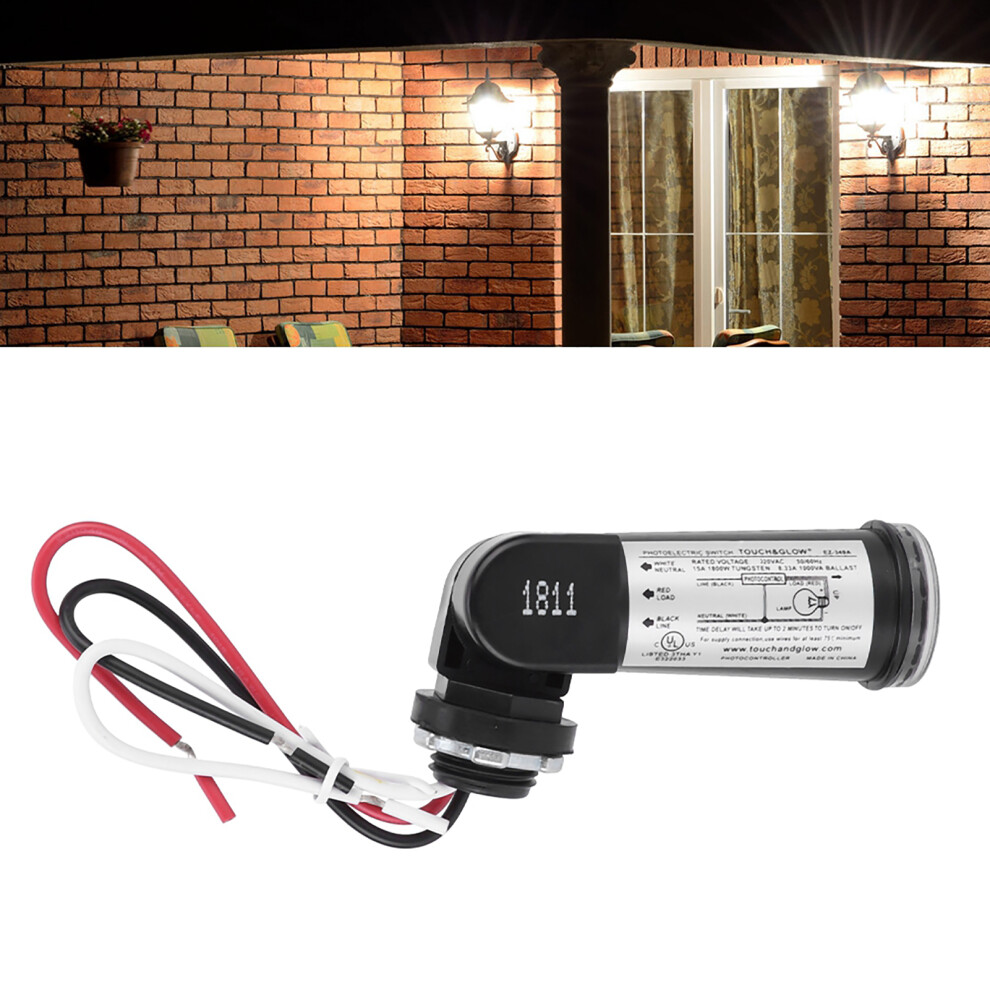 50/60Hz Light Sensor Control Automatic On/Off Photoelectric Switch For Lighting Fixtures120v Ac 3441323908135