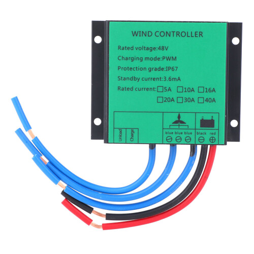 Waterproof Wind Generator Controller PWM Aluminium Alloy with Light Emitting Diode 48V 600W 15A 2
