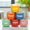 URBN-CHEF (Small) 6 Pc Multi Colours Mini Porcelain Ceramic Espresso Coffee Mugs Gift Set 8