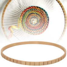 Wooden Knitting Machine Manual DIY 19cm Wall Hanging Decoration Circular Knitting Loom