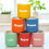 URBN-CHEF (Large) 6 Pc Multi Colours Mini Porcelain Ceramic Espresso Coffee Mugs Gift Set 6