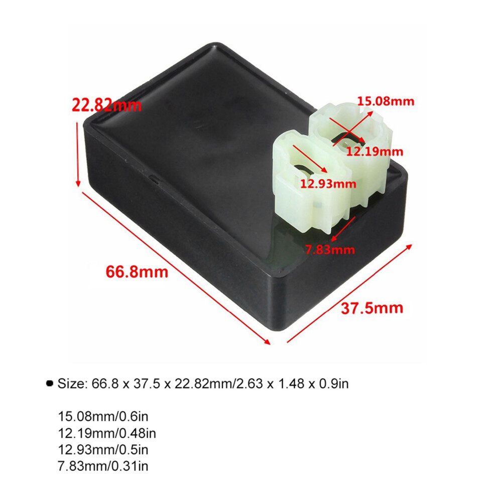 Motorcycle Cdi Ignition Module Box Fit For Honda Nx650 Xr650l 644Cc Black 7901323914582