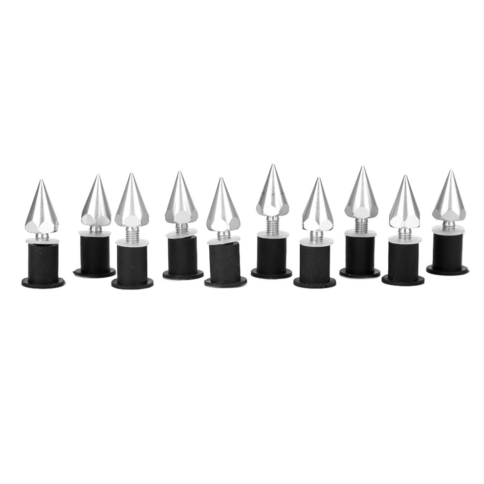Windshield Wind Screen Spike Bolts M5 Screws Nuts Motorcycle Modification Accessoriessilver 4951323916645