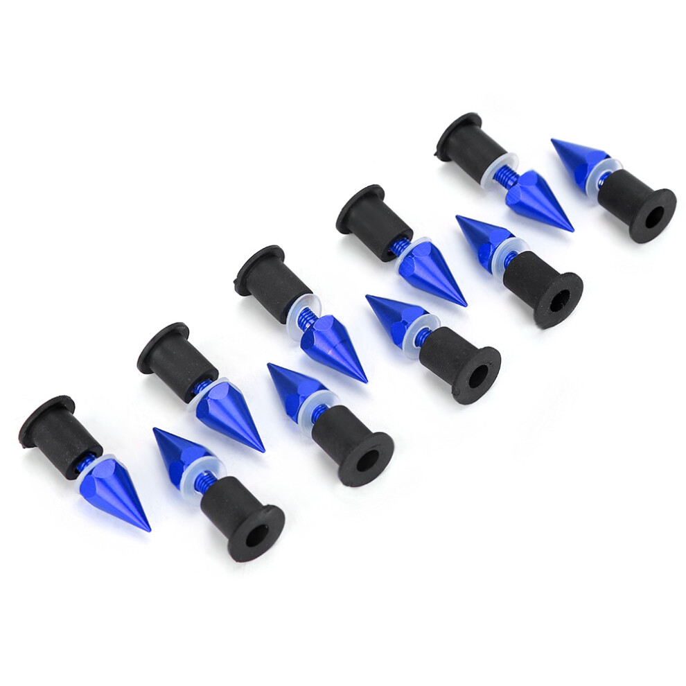 Windshield Wind Screen Spike Bolts M5 Screws Nuts Motorcycle Modification Accessoriesblue 4651323916613